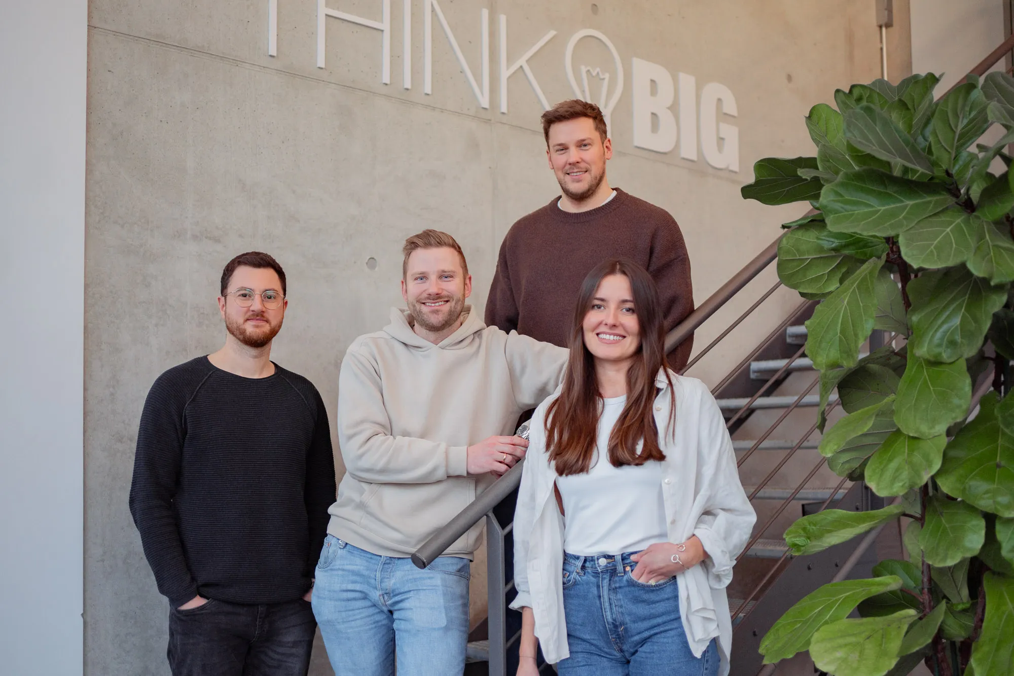 Team-Fotografie für eine Stellenanzeige